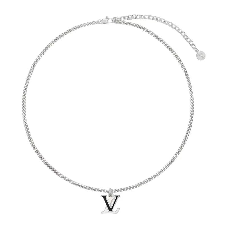 beige vintage Necklace for women - alternate angle view 2