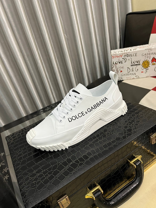 Dolce & Gabbana DG Silk Calfskin & Nubuck Casual Sneakers