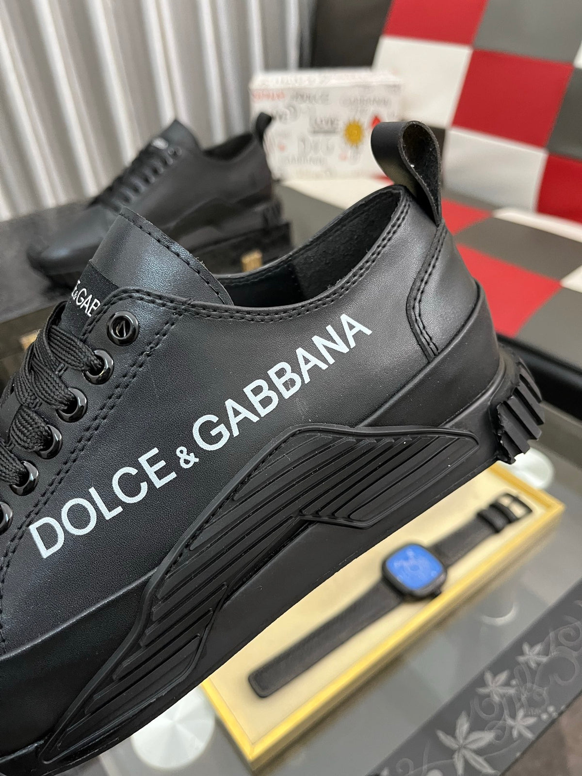 Dolce & Gabbana DG Silk Calfskin & Nubuck Casual Sneakers