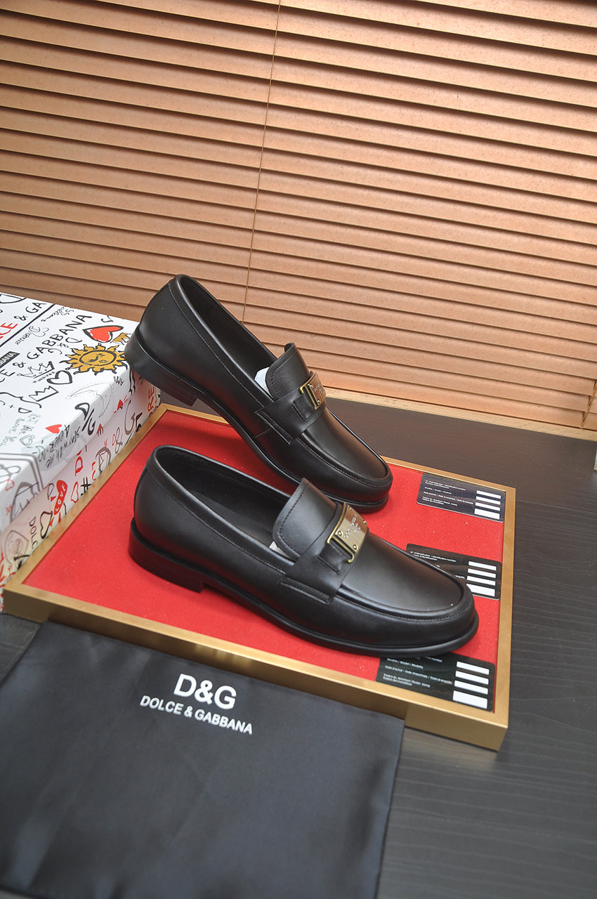 Dolce & Gabbana DG Men's Italian Calfskin Dress Shoes