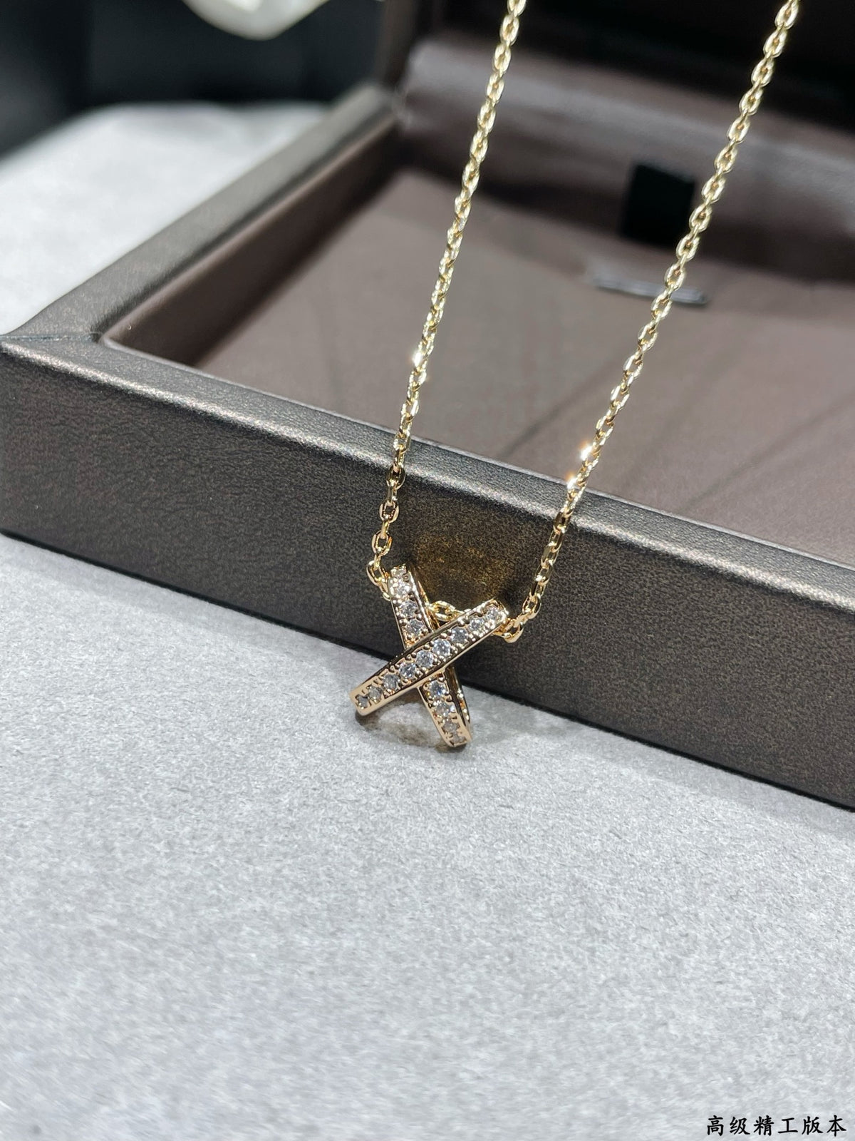 crystal minimalist Necklace for women - alternate angle view 7
