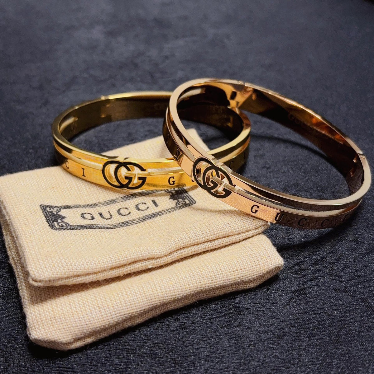 rose gold rose Bangle for men - alternate angle view 5