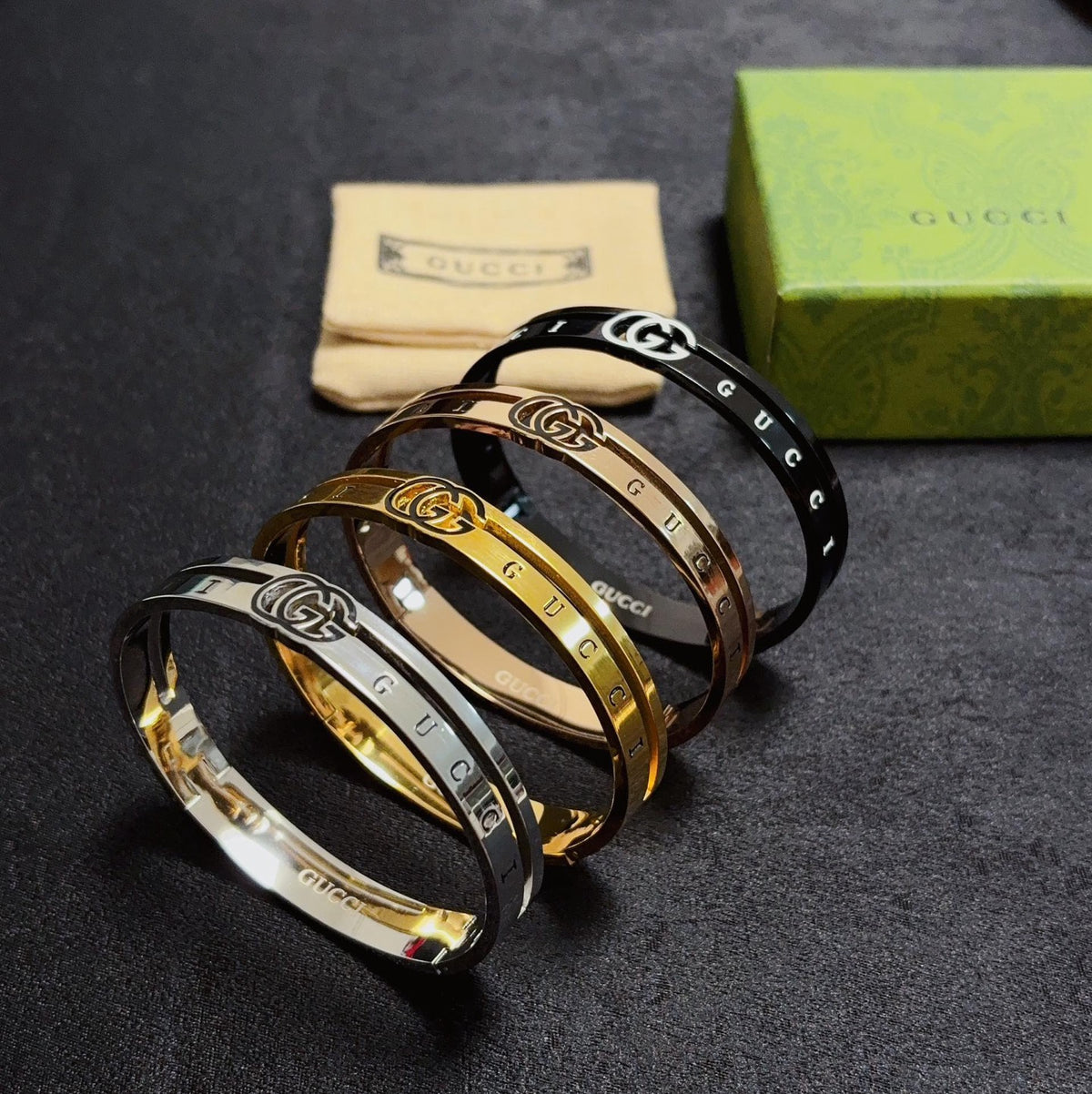 rose gold rose Bangle for men - alternate angle view 9