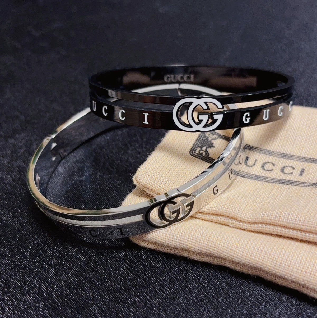 rose gold rose Bangle for men - alternate angle view 4