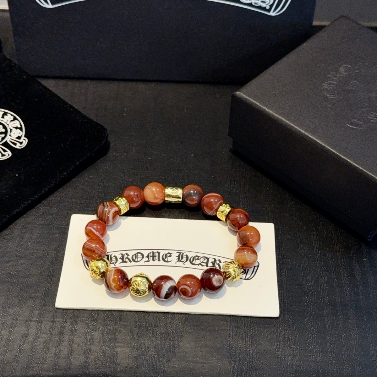 antique cross Bracelet for men - alternate angle view 5
