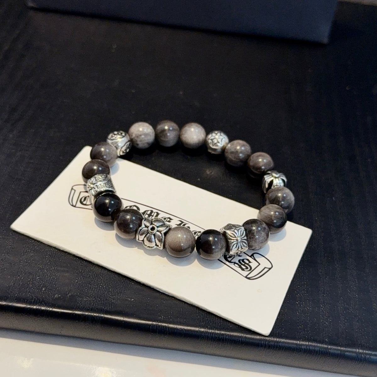 antique cross Bracelet for men - alternate angle view 4
