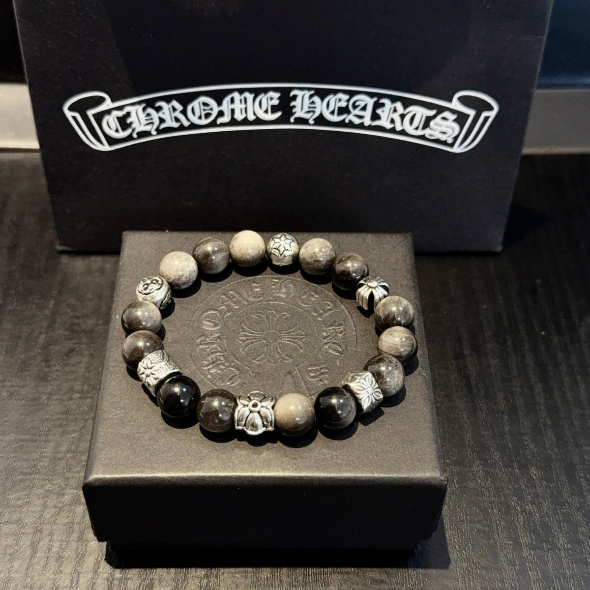 antique cross Bracelet for men - product detail view