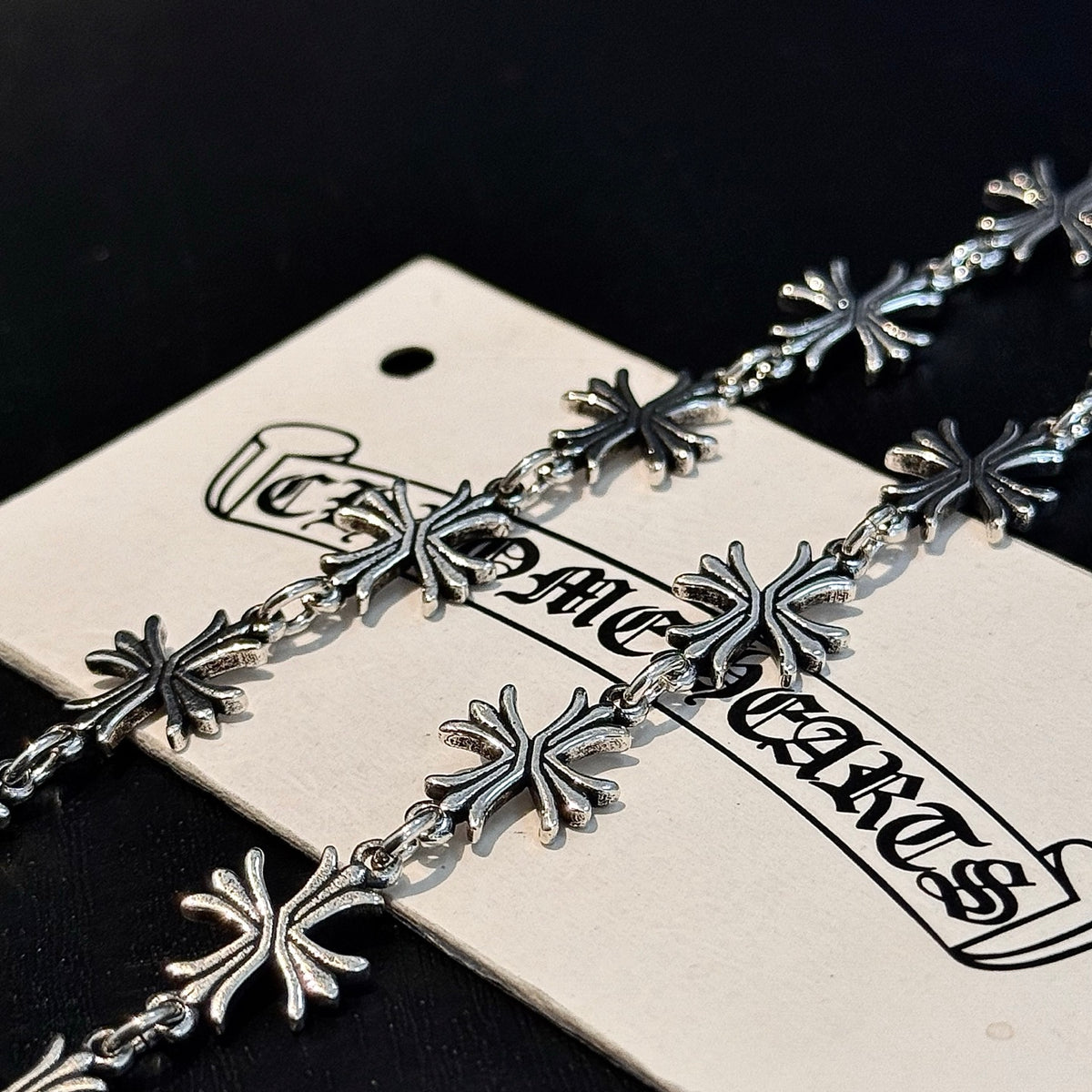 antique cross Necklace for men - alternate angle view 7
