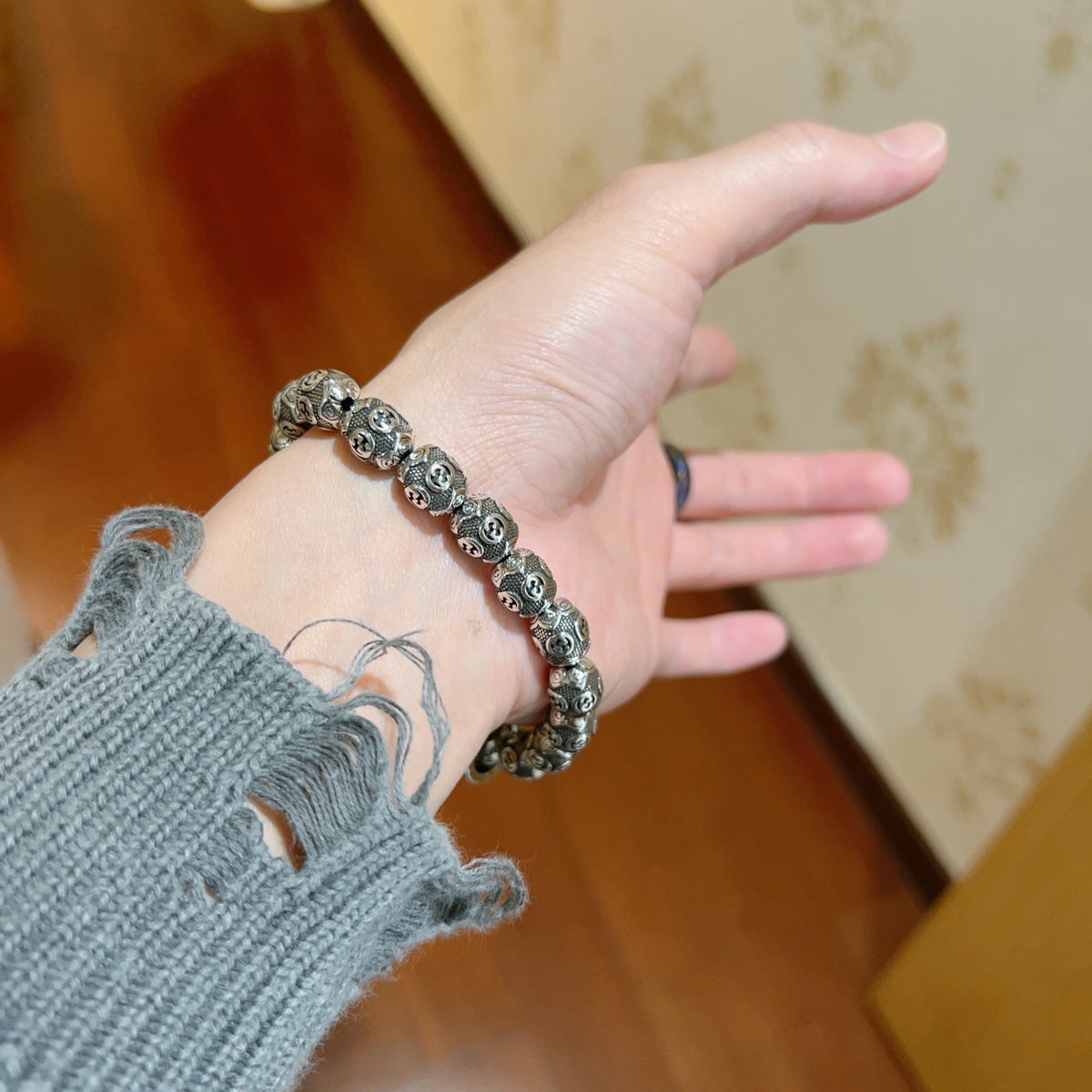 antique vintage Bracelet for men - alternate angle view 4