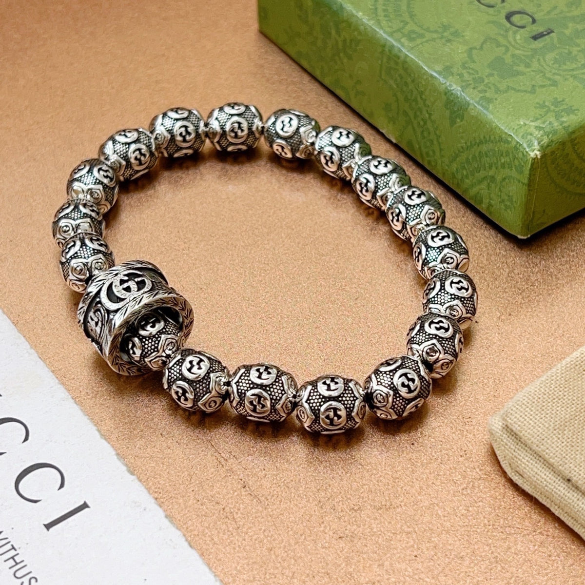 antique vintage Bracelet for men - product detail view