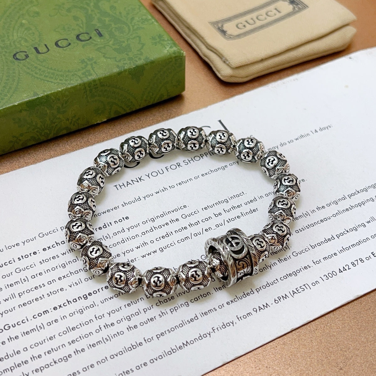 antique vintage Bracelet for men - alternate angle view 2
