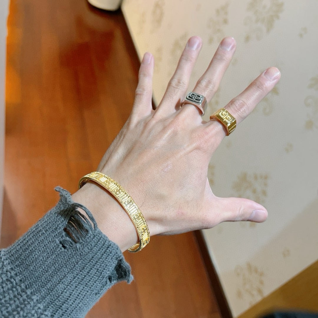 unique Bangle for men - alternate angle view 9