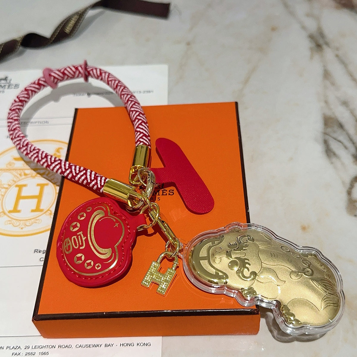 gold key Keychain for men - product detail view