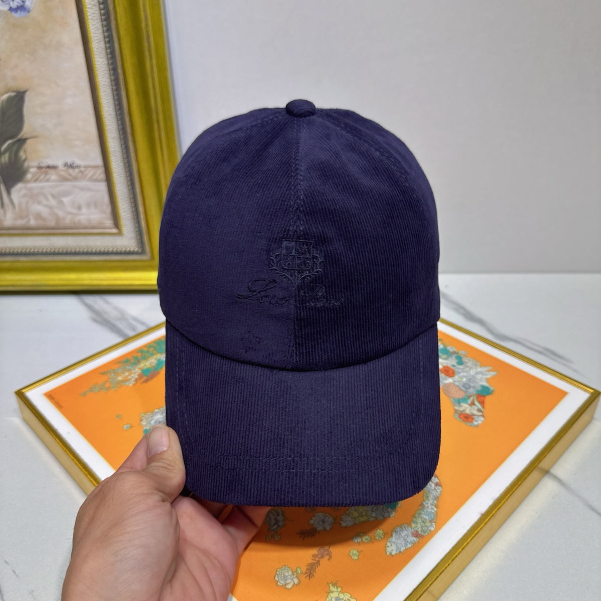 leather floral Baseball Cap for women - alternate angle view 5