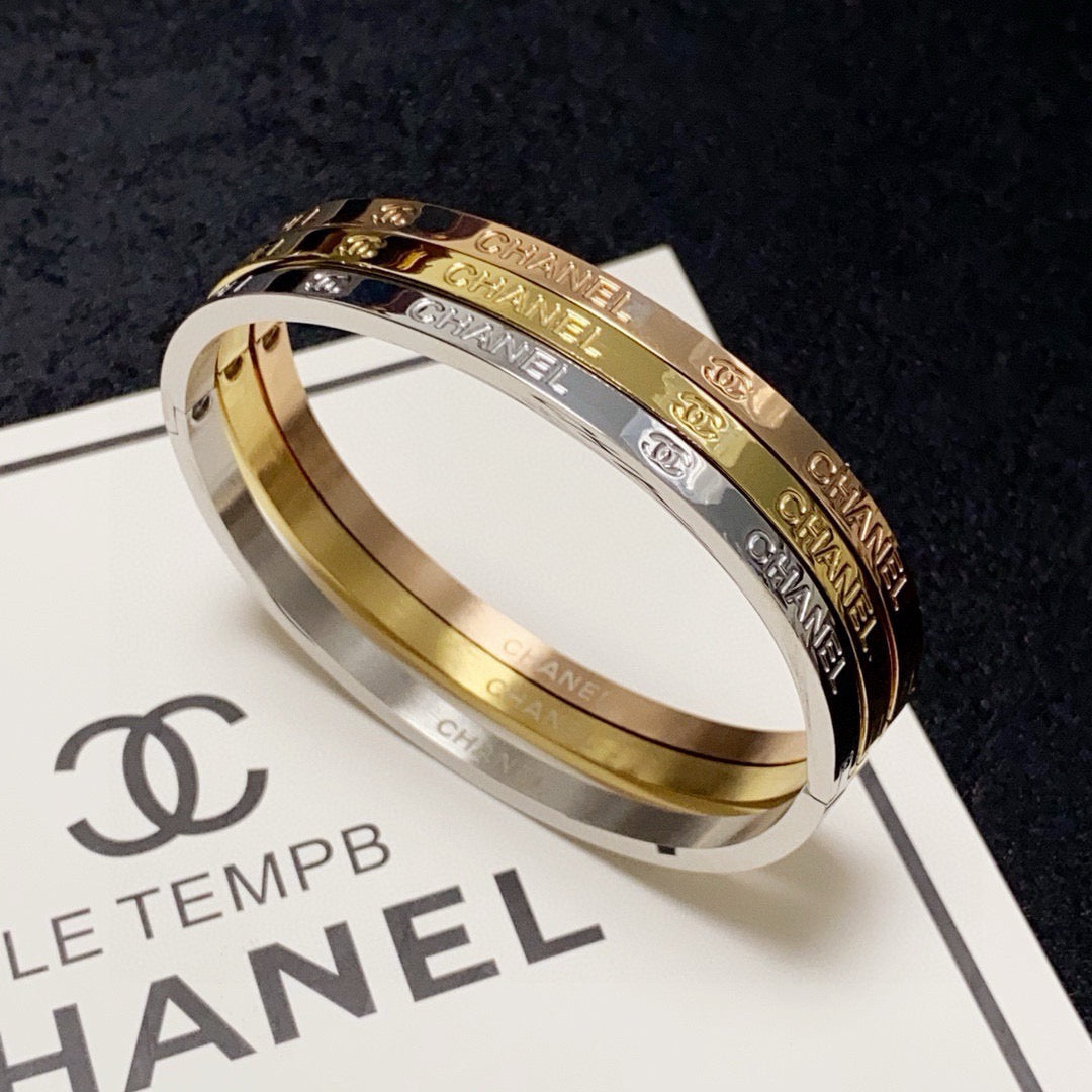 letter Bangle for women - alternate angle view 6