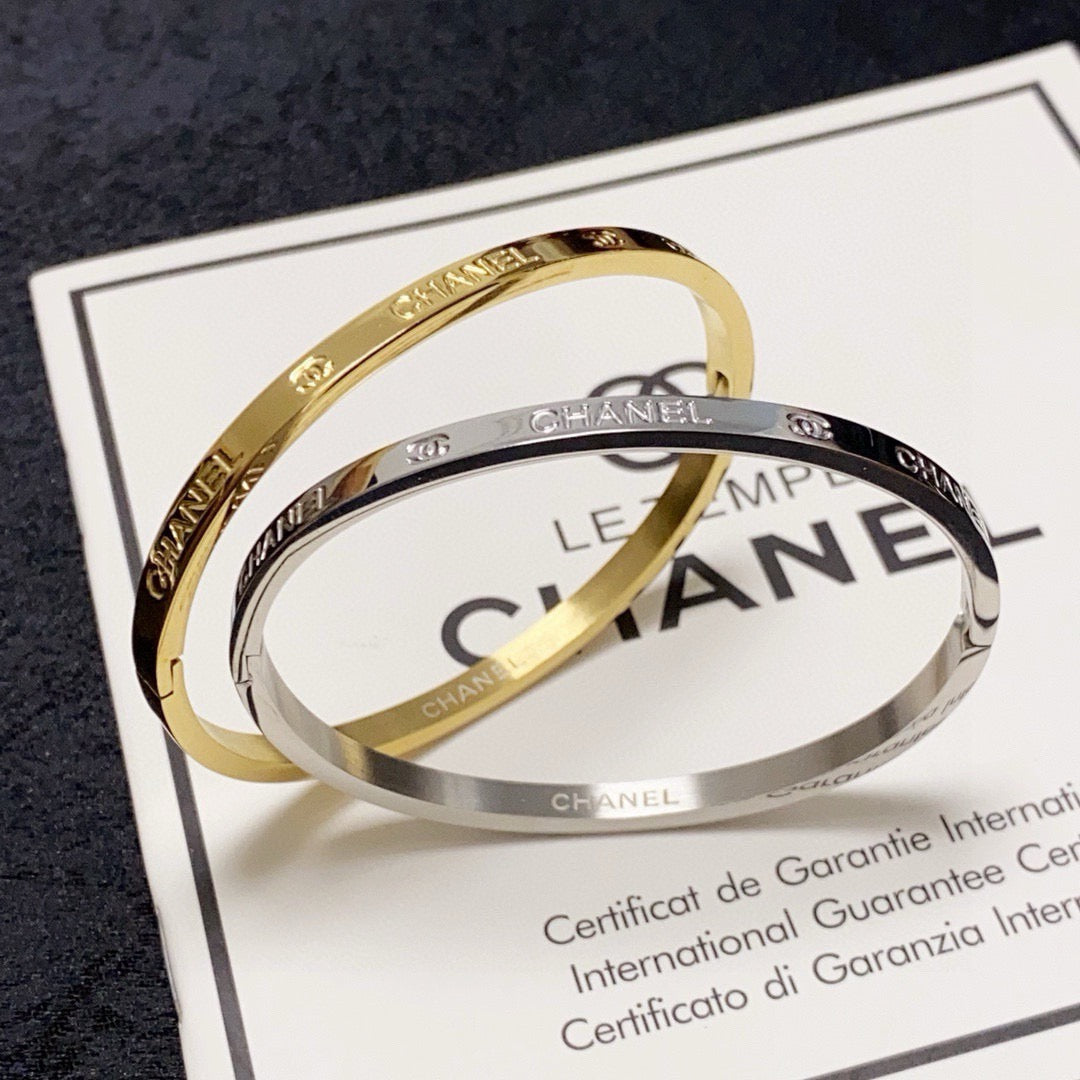letter Bangle for women - alternate angle view 5