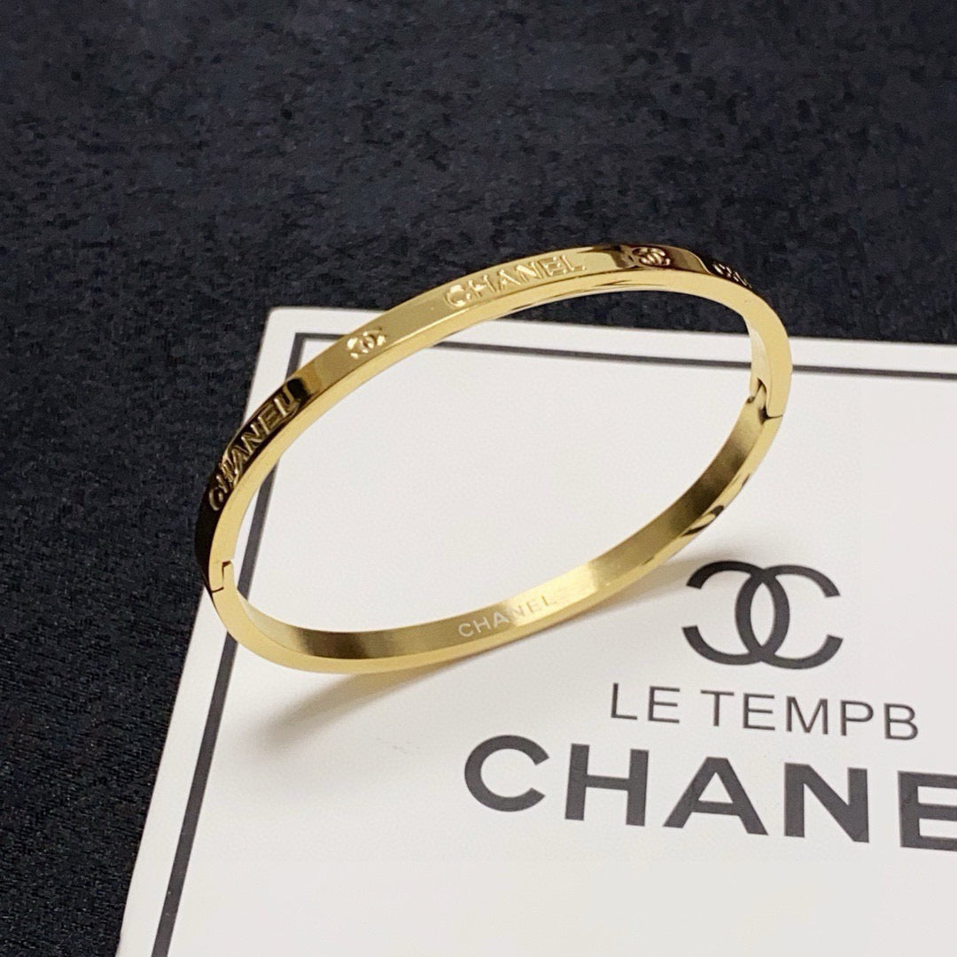 letter Bangle for women - alternate angle view 4