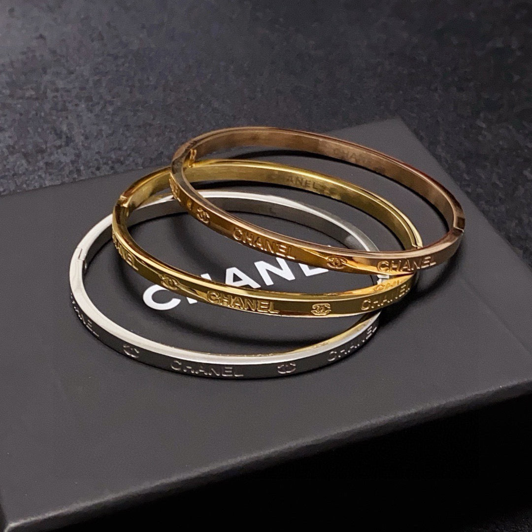letter Bangle for women - alternate angle view 8