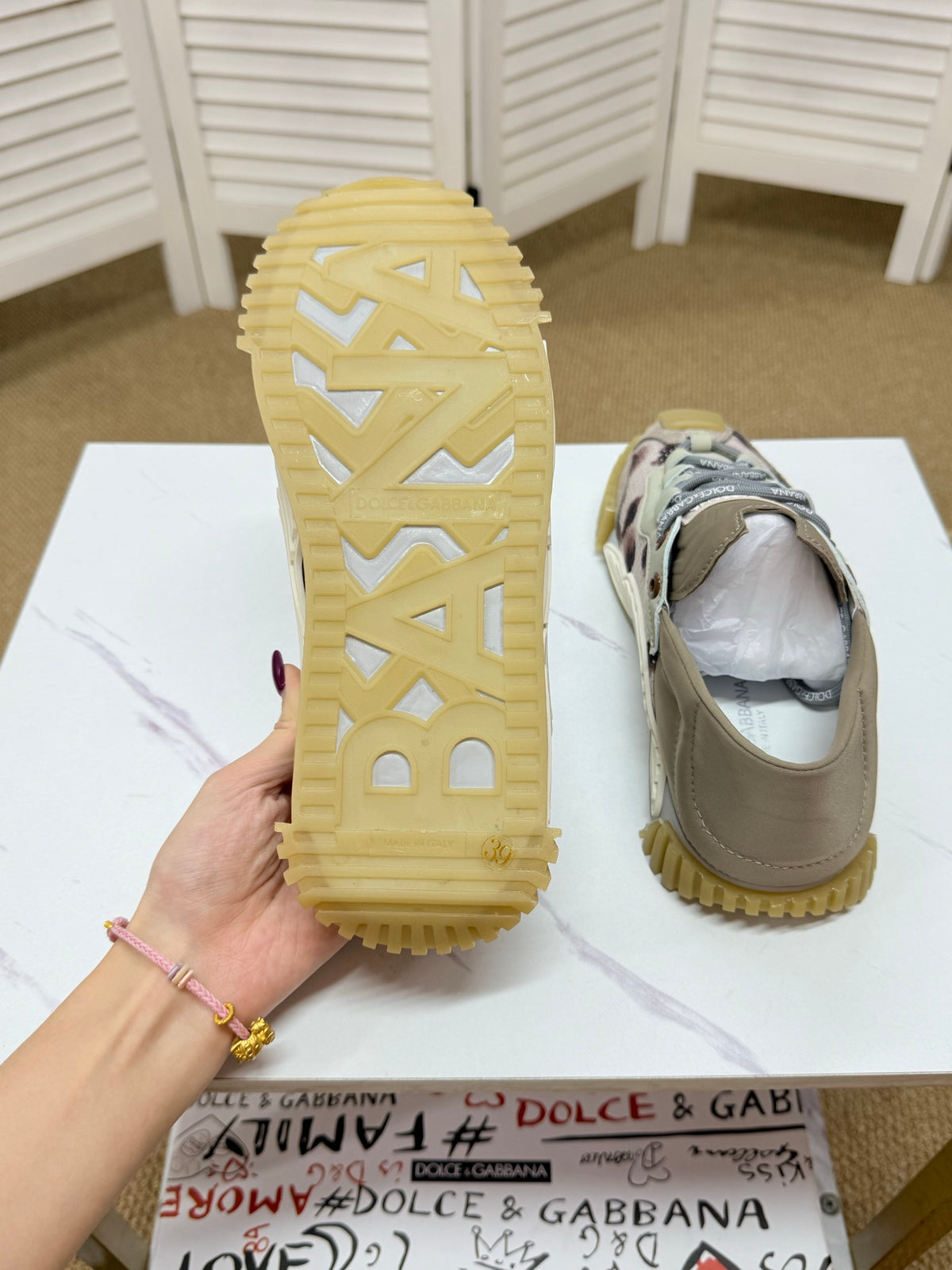 Dolce & Gabbana DG Couple's Athletic Casual Sneakers