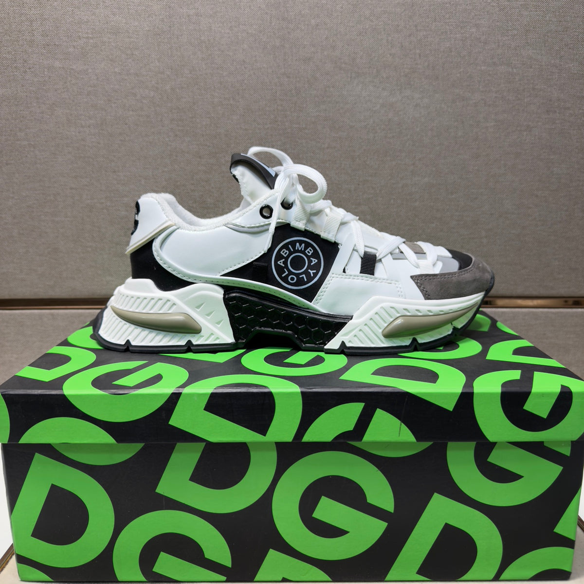Dolce & Gabbana DG Couple's Multi-Material Casual Sneakers Multi-Color
