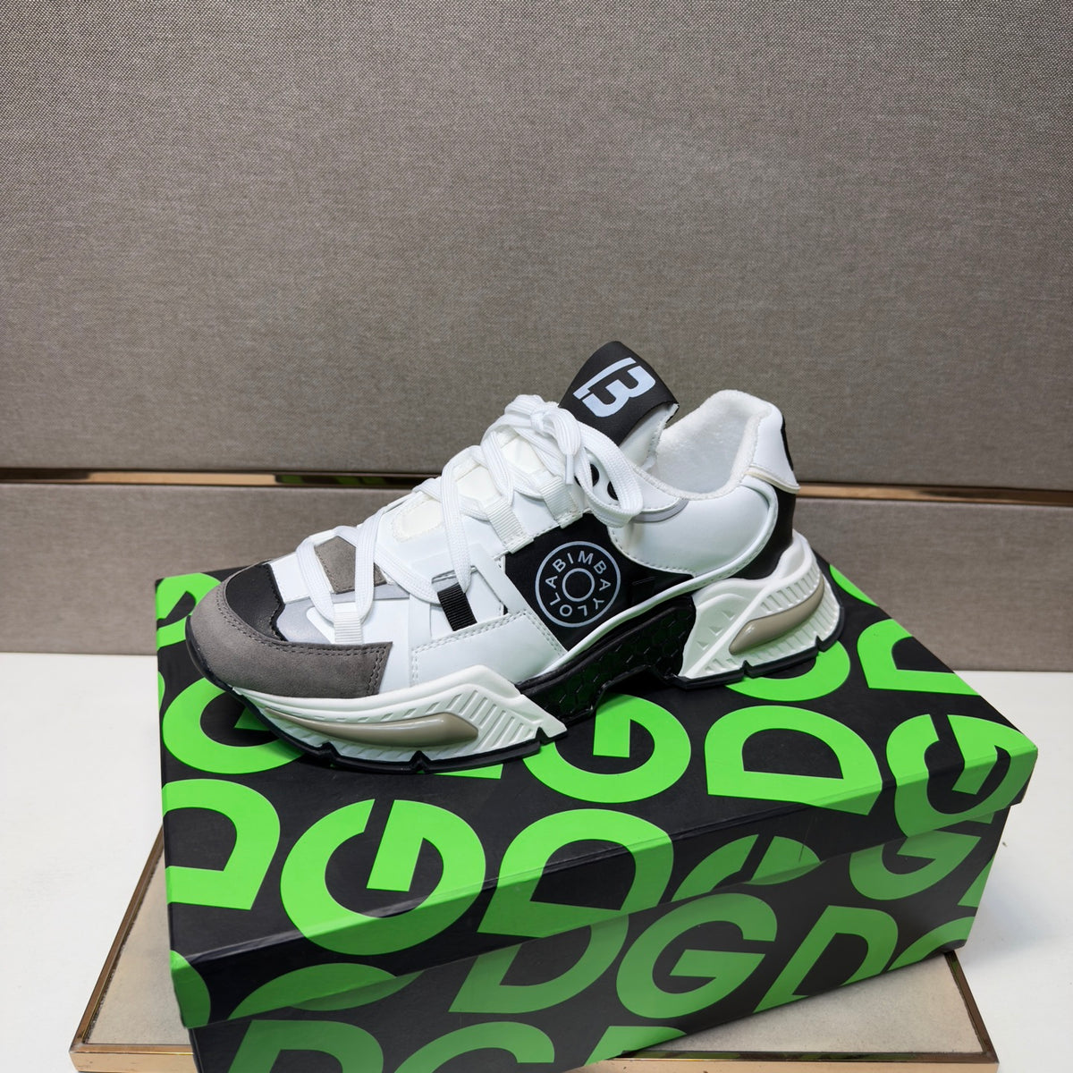 Dolce & Gabbana DG Couple's Multi-Material Casual Sneakers Multi-Color