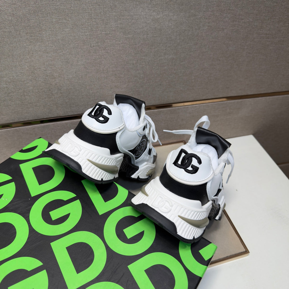 Dolce & Gabbana DG Couple's Multi-Material Casual Sneakers Multi-Color