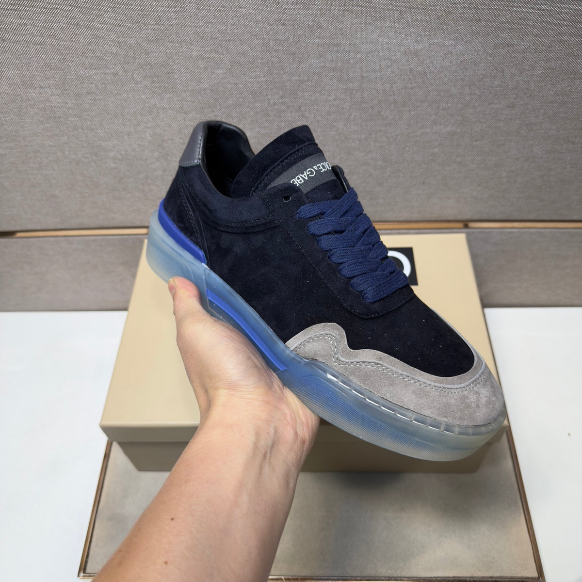 Dolce & Gabbana DG Couple's Multi-Material Casual Sneakers Multi-Color