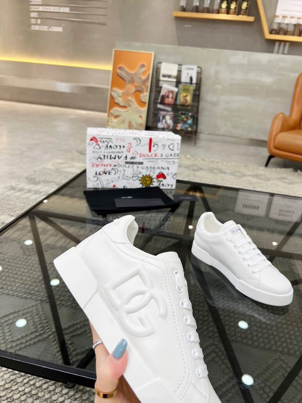 Dolce & Gabbana DG Heavy-Craft Calfskin Sneakers with 5D Accents