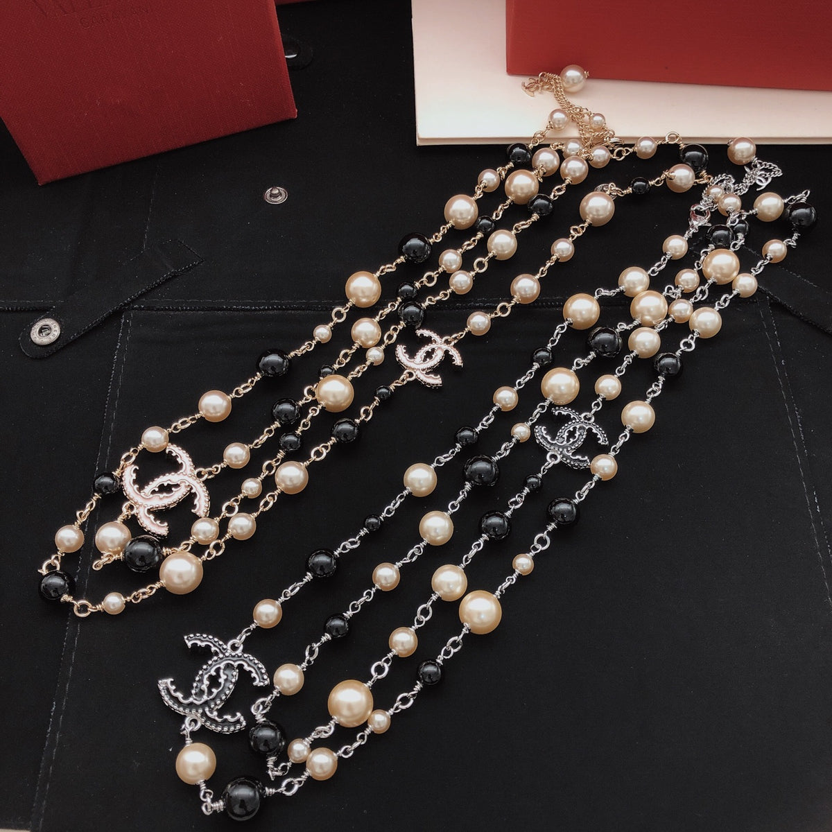 black brass pearl Sweater for women - alternate angle view 7