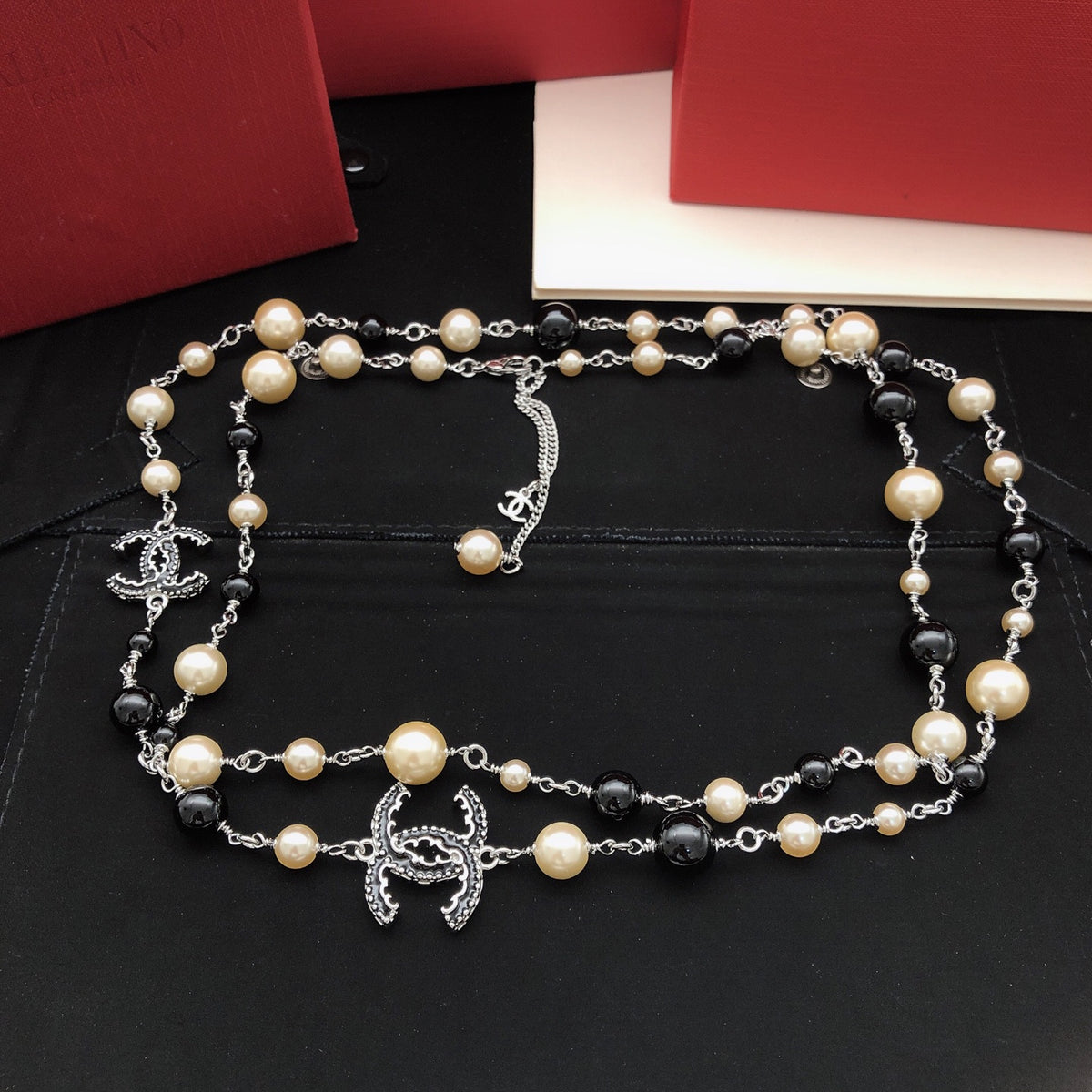 black brass pearl Sweater for women - alternate angle view 3