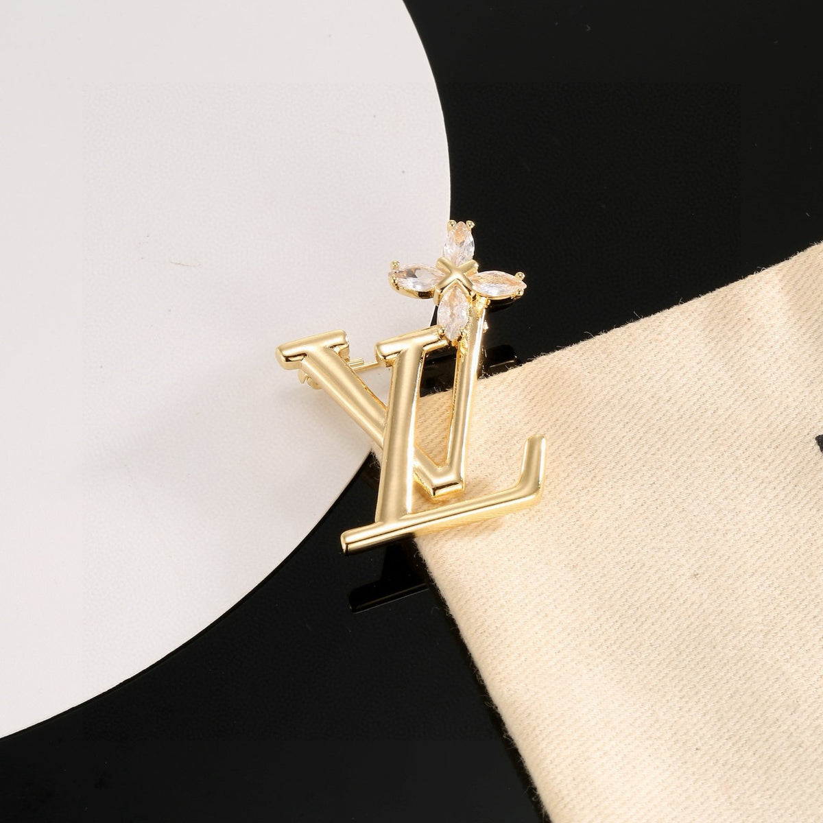 letter Brooch for women - alternate angle view 4