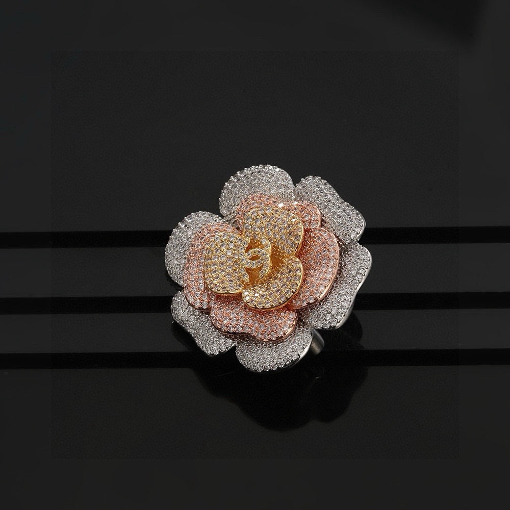 floral Brooch for women - alternate angle view 2