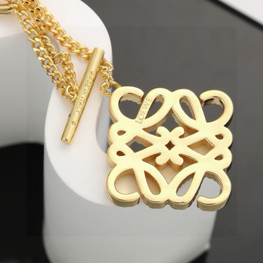 gold crystal floral Necklace for women - alternate angle view 7