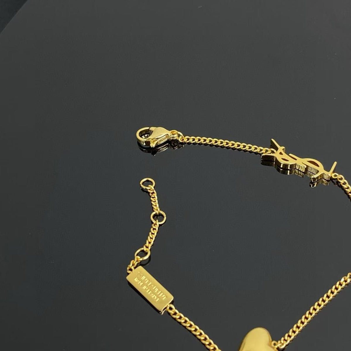yellow brass elegant Bracelet for women - alternate angle view 5