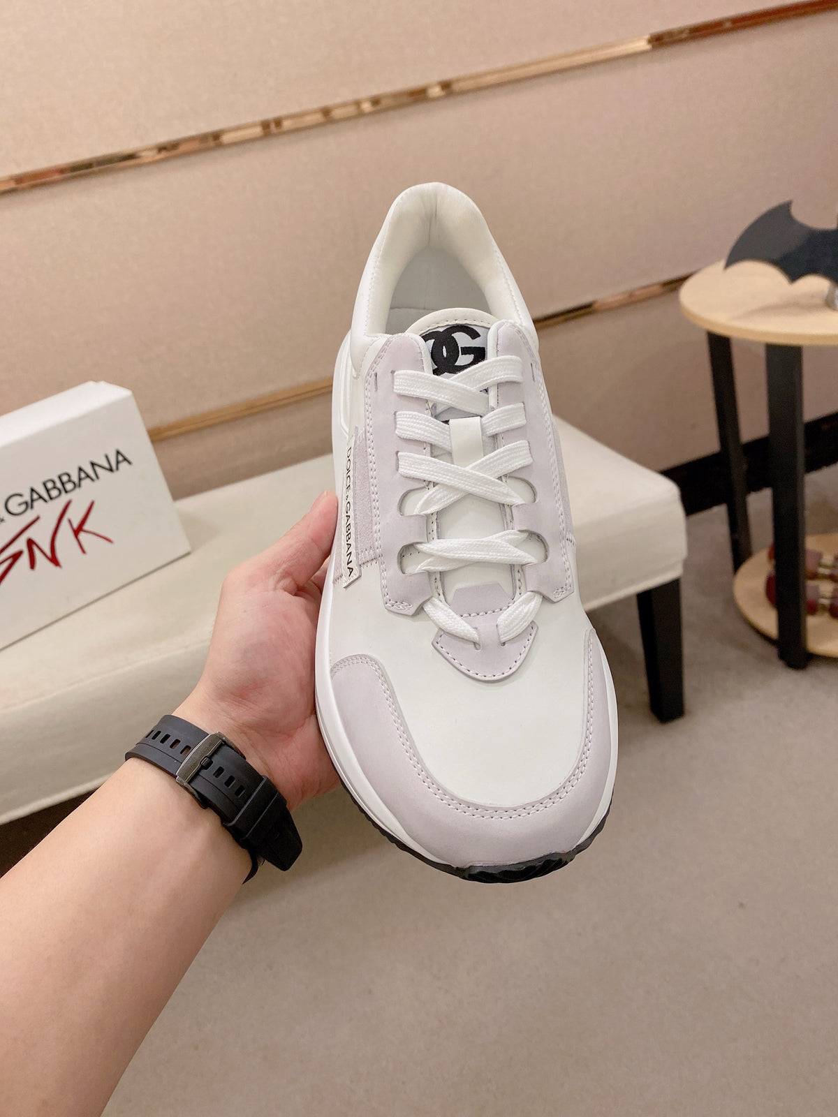 Dolce & Gabbana DG Men's Top-Grain Calfskin Casual Sneakers
