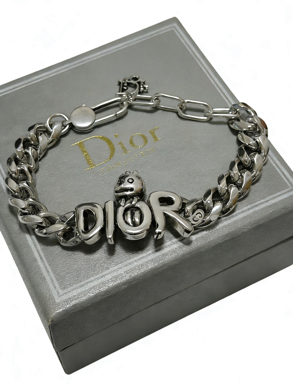 antique chain Bracelet for men - product detail view