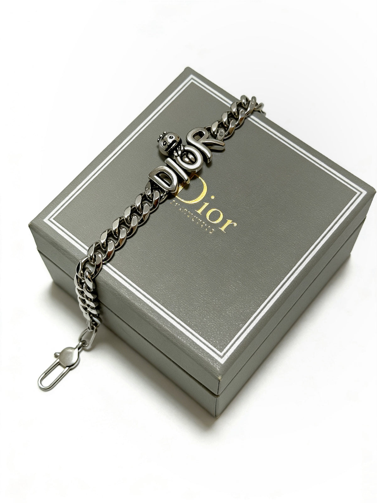antique chain Bracelet for men - alternate angle view 6