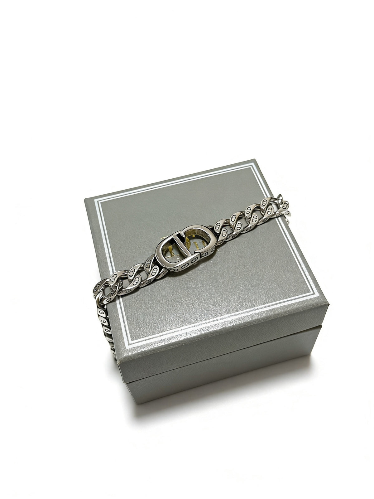 antique chain Bracelet for men - alternate angle view 2