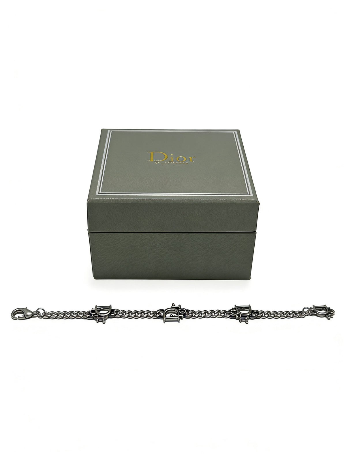antique chain Bracelet for men - alternate angle view 3