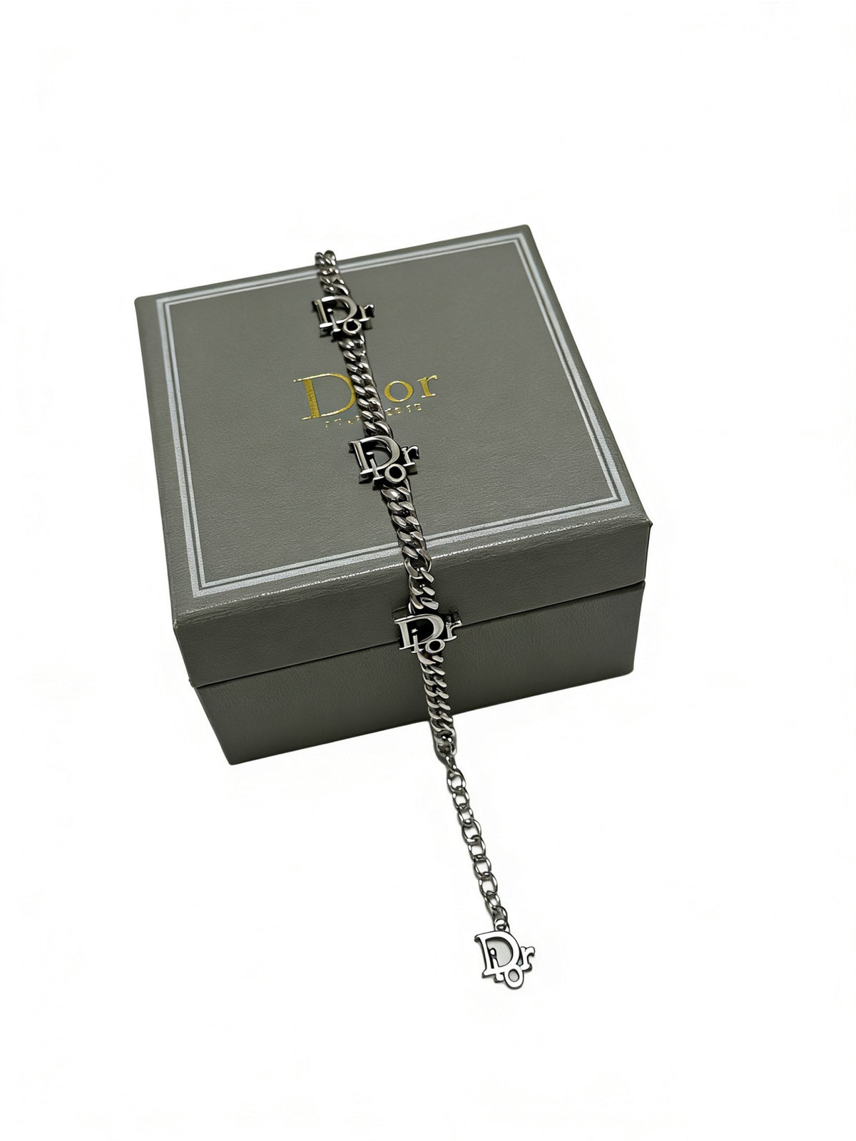 antique chain Bracelet for men - alternate angle view 2