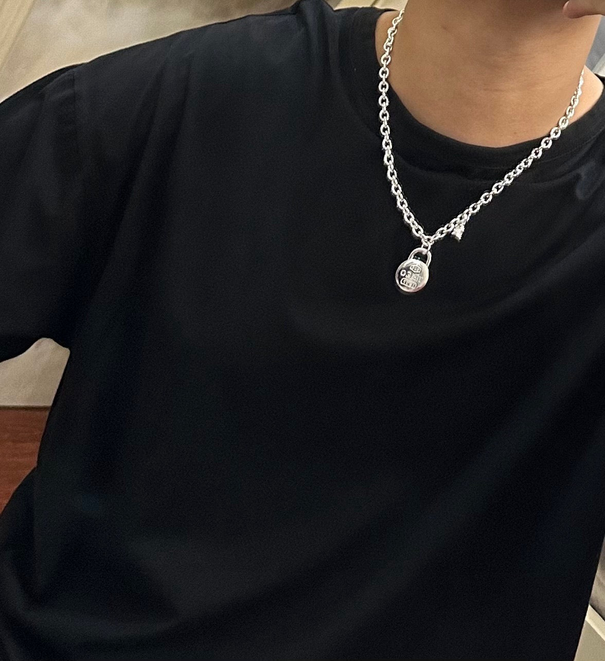 antique vintage Necklace for men - alternate angle view 9