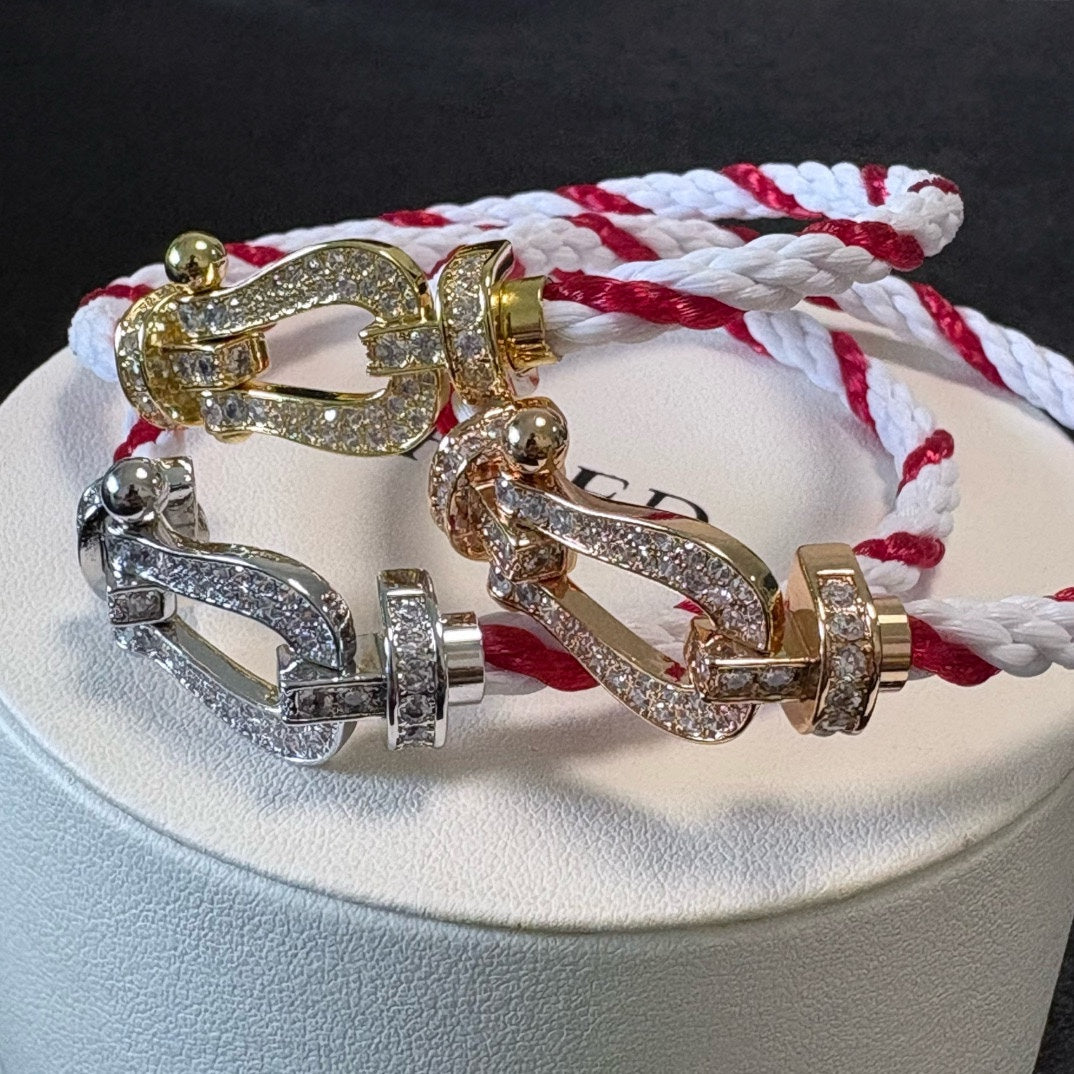 rose gold crystal rose Bangle for men - alternate angle view 4