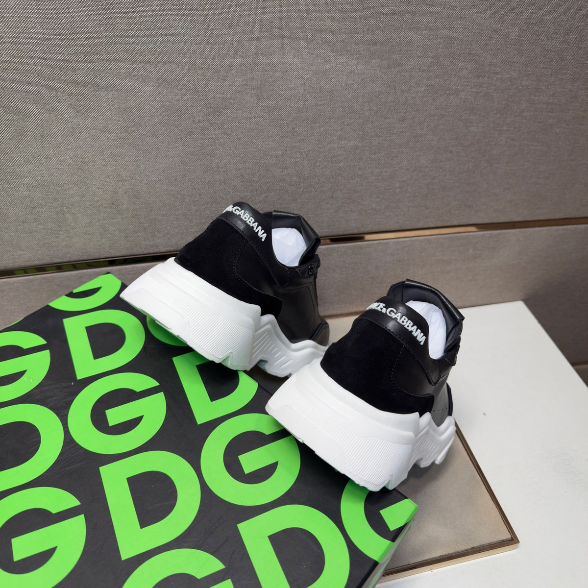 Dolce & Gabbana DG Couple's Multi-Material Casual Sneakers Multi-Color
