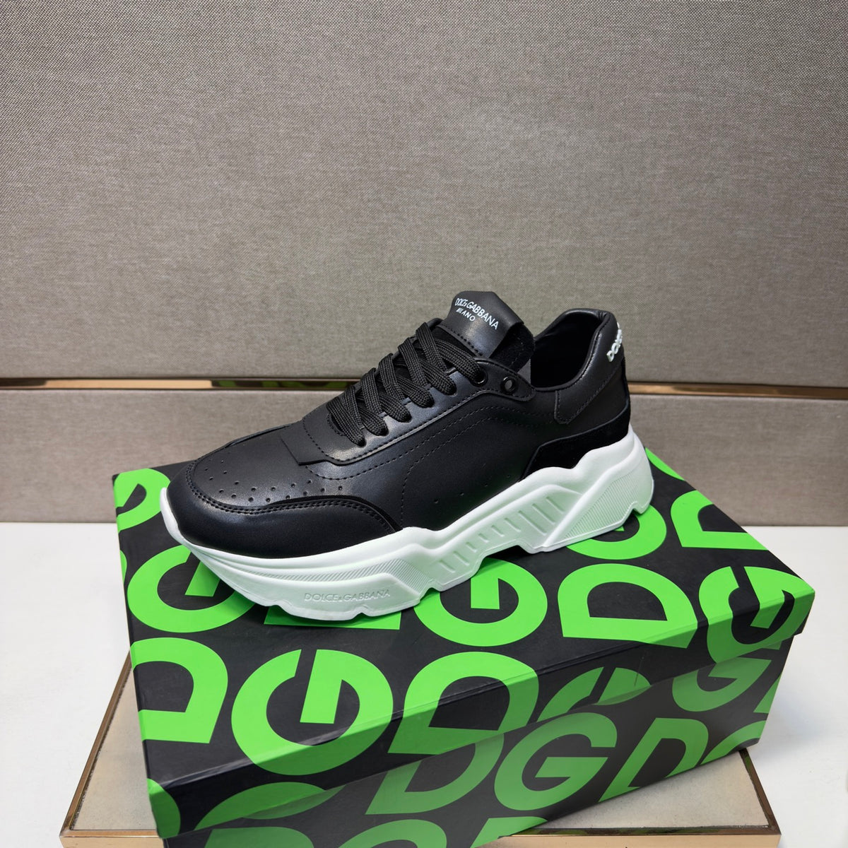 Dolce & Gabbana DG Couple's Multi-Material Casual Sneakers Multi-Color