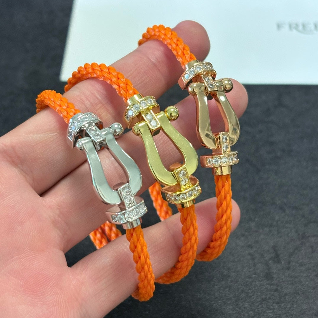 rose gold crystal rose Bangle for men - alternate angle view 2