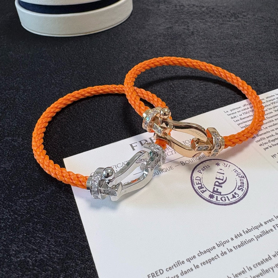 rose gold crystal rose Bangle for men - alternate angle view 5