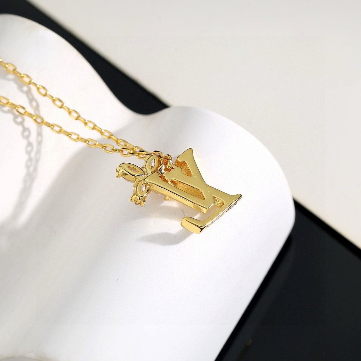 letter Necklace for women - alternate angle view 8