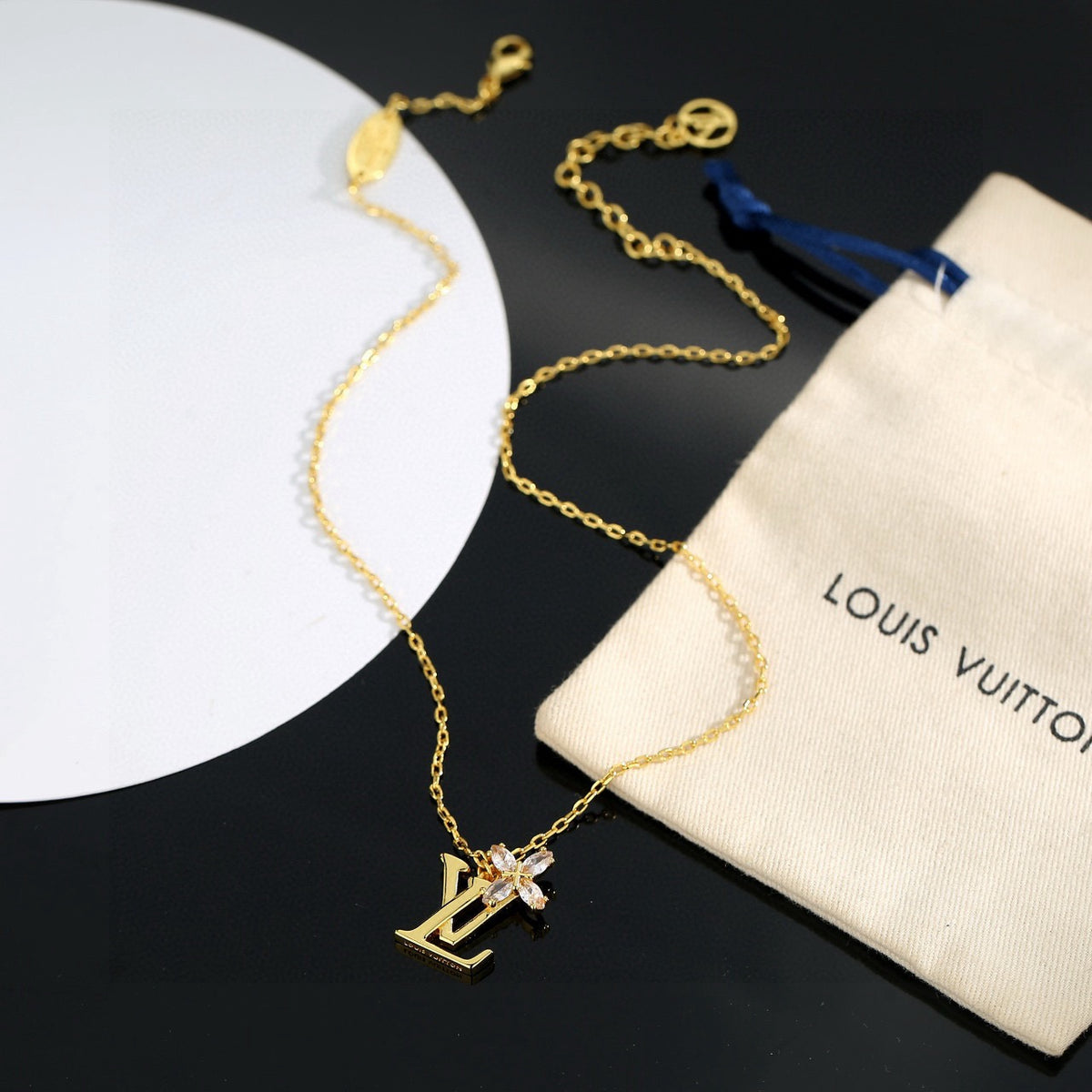letter Necklace for women - alternate angle view 4