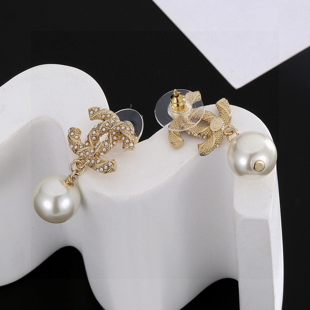 silver 925 sterling silver floral Stud Earrings for women - alternate angle view 4