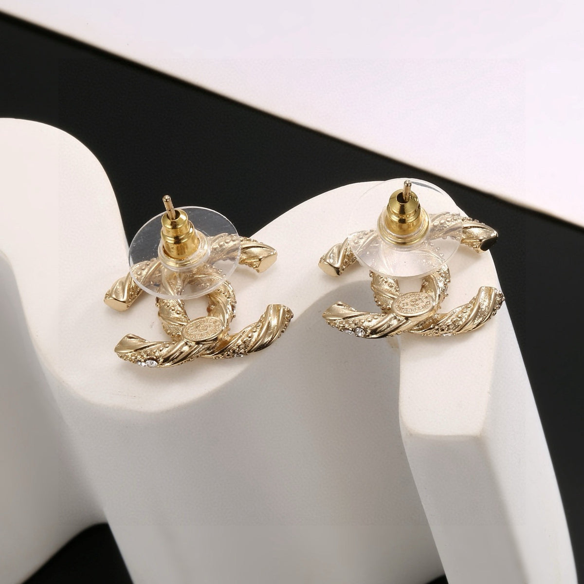 silver sterling silver elegant Drop Earrings for women - alternate angle view 3